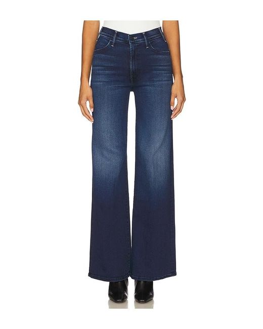 Mother Blue The Hustler Roller Sneak Jeans
