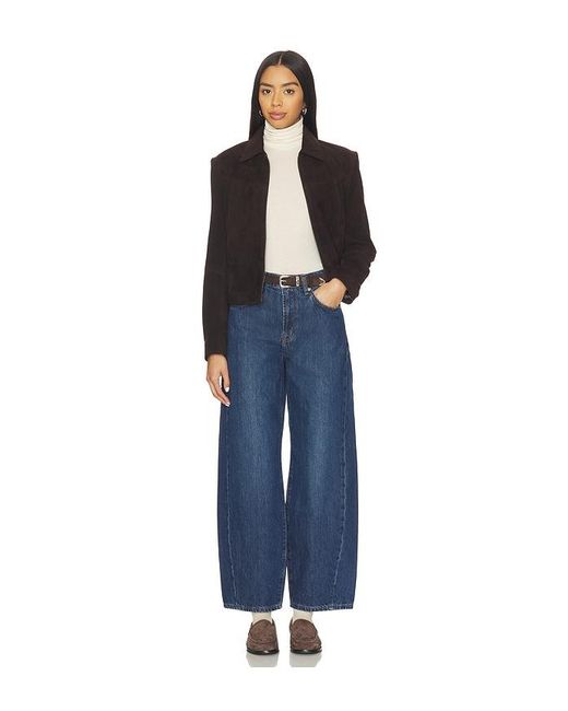 7 For All Mankind Blue Twisted Bonnie Horseshoe Jeans