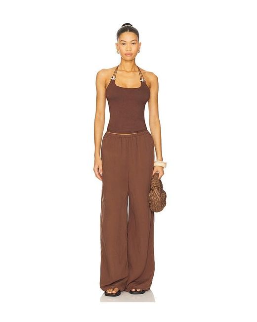 superdown Orange Blanche Halter Top