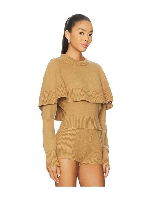 Ronny Kobo Brown Evian Knit Top