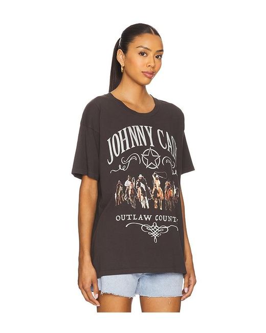 Camiseta Johnny Cash Outlaw Country Merch En Color Negro Talla (También En S, Xl, Xs) Daydreamer de color Black