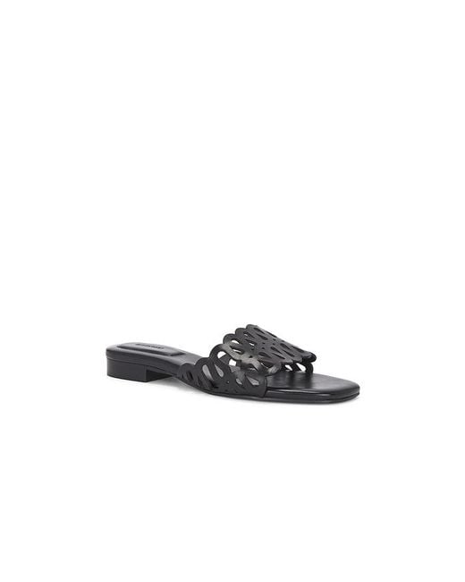 Jonathan Simkhai White Mccall Laser Cut Leather Flat Slide