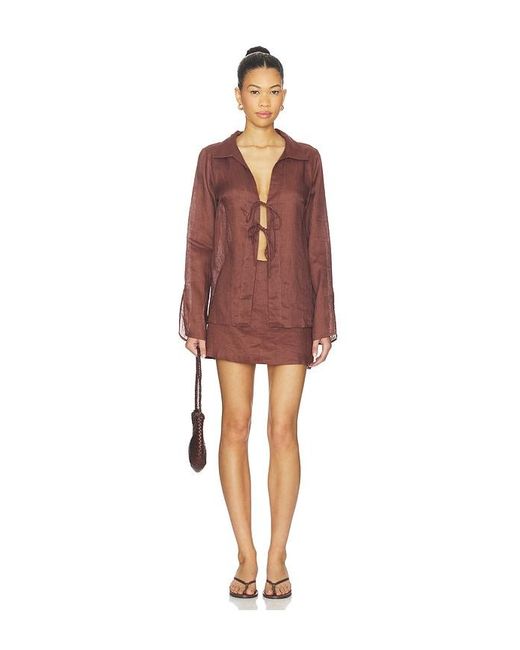 LSPACE Red Venice Shirt