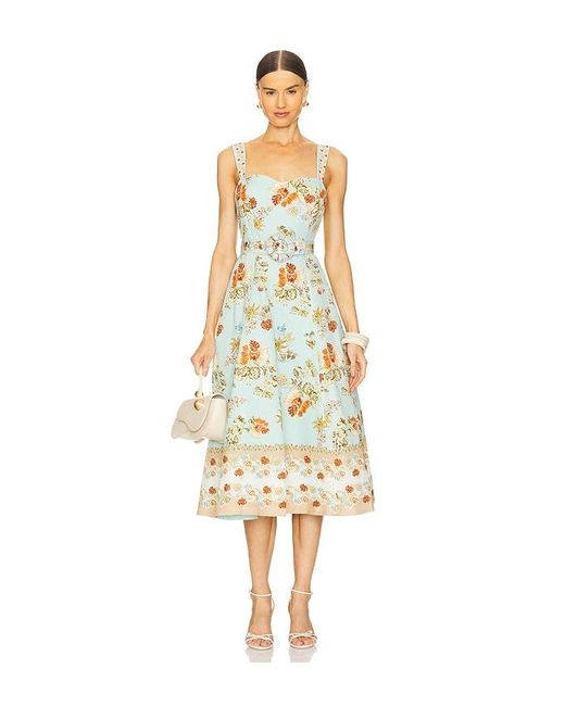 Hemant & Nandita White Long Dress With Buckle Belt
