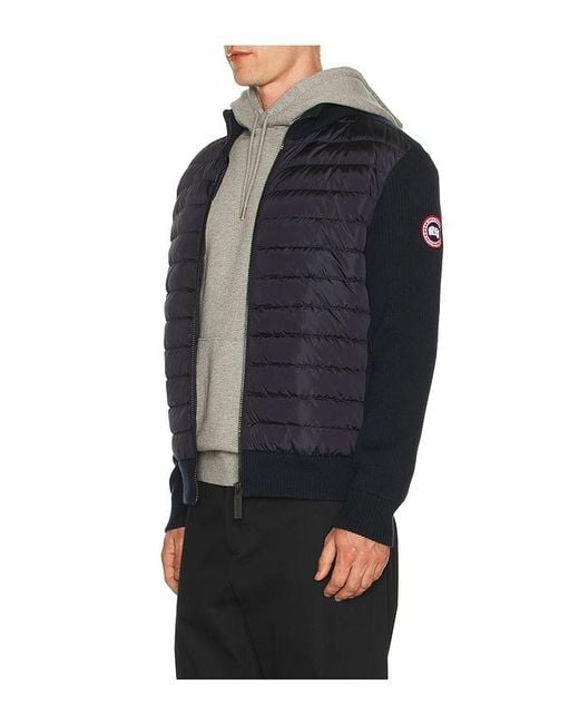 Canada Goose Black Hybridge Knit Jacket for men