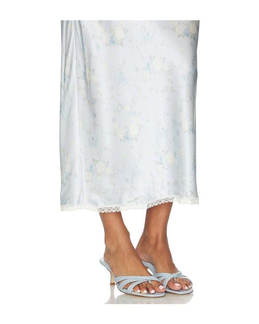 LoveShackFancy White Kalo Skirt
