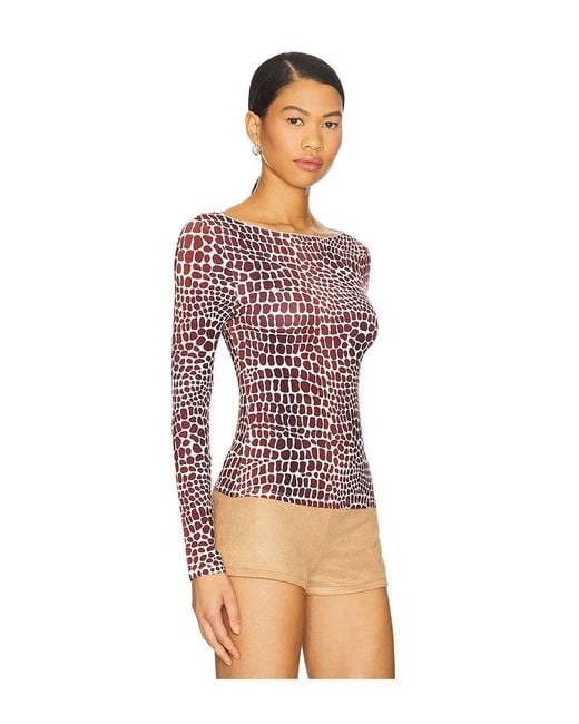 Miaou Red Amelia Top