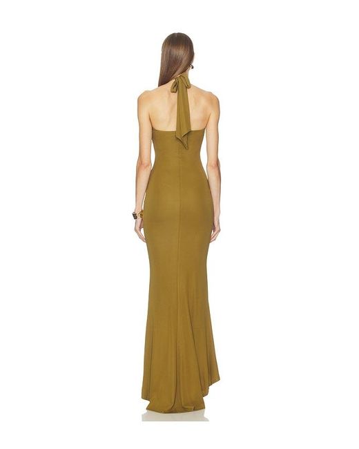 Michael Costello Metallic X Revolve Ceara Maxi Dress