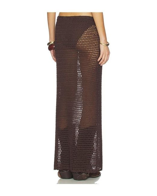 superdown Brown Amelia Maxi Skirt