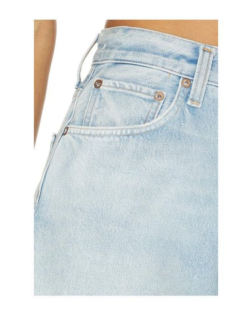 Agolde Blue Leith Short