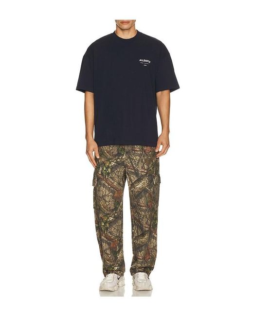 AllSaints Blue Underground Crew Tee for men