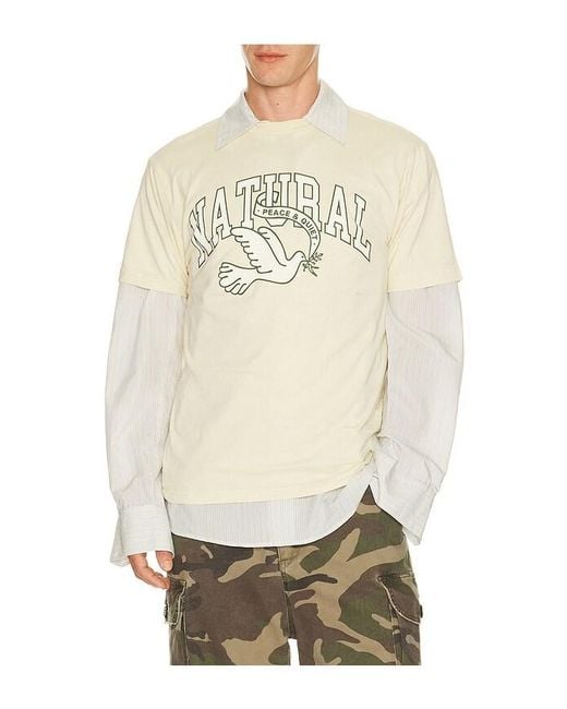 Museum of Peace & Quiet Natural Dove T-Shirt for men