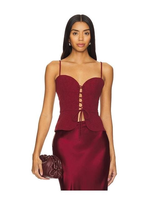 USISI SISTER Red Josie Top