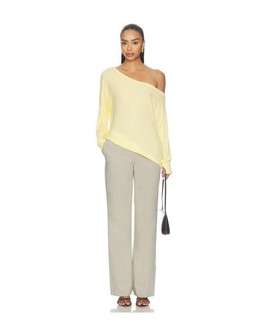 Michael Lauren Yellow X Revolve Kristopher Open Shoulder Top