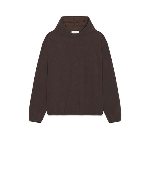 LE17SEPTEMBRE Brown Waffle Knit Pullover Hoodie for men