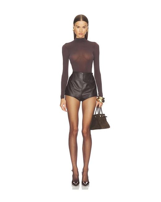 Wolford Brown Buenos Aires String Bodysuit