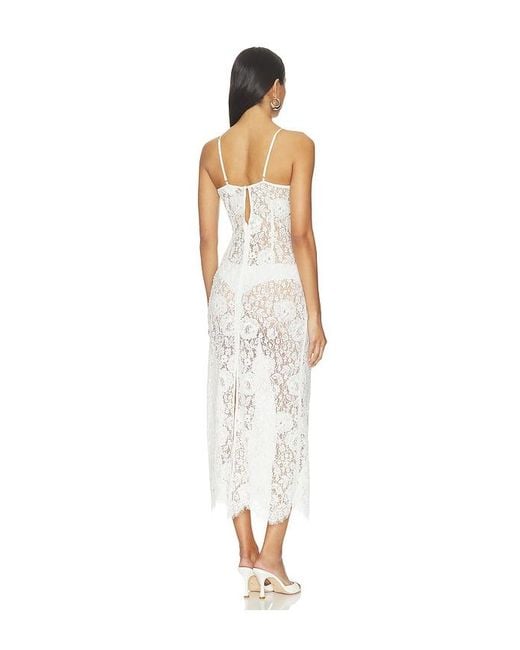 V. Chapman White Hallie Maxi Dress