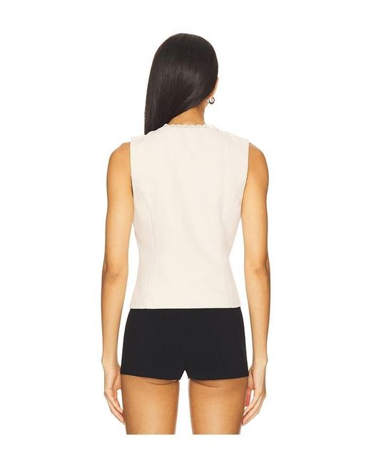 MORE TO COME White Tayler Top