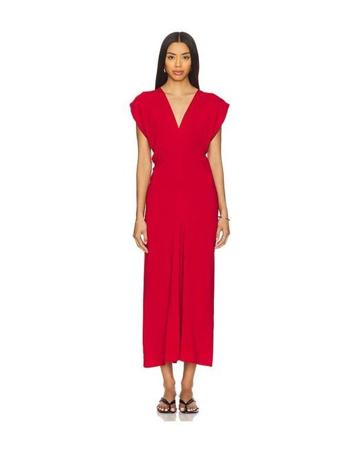 St. Agni Red Maxikleid