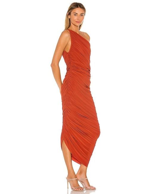 Norma Kamali Red Diana Gown