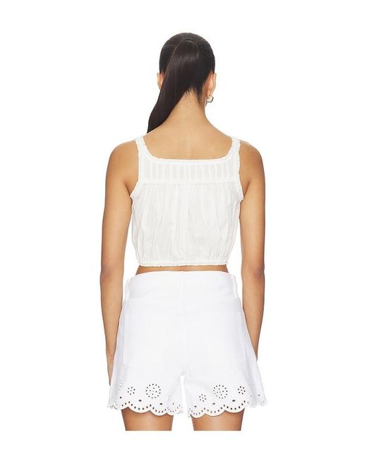 WeWoreWhat White Button Up Tank Top