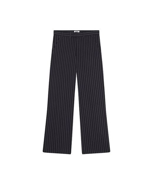 KROST Black Elliott Pinstripe Trouser for men
