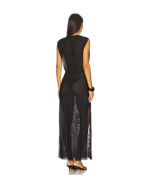 ViX Black Cindy Long Cover Up