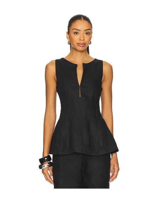 Faithfull The Brand Black Ärmelloses Oberteil Melia