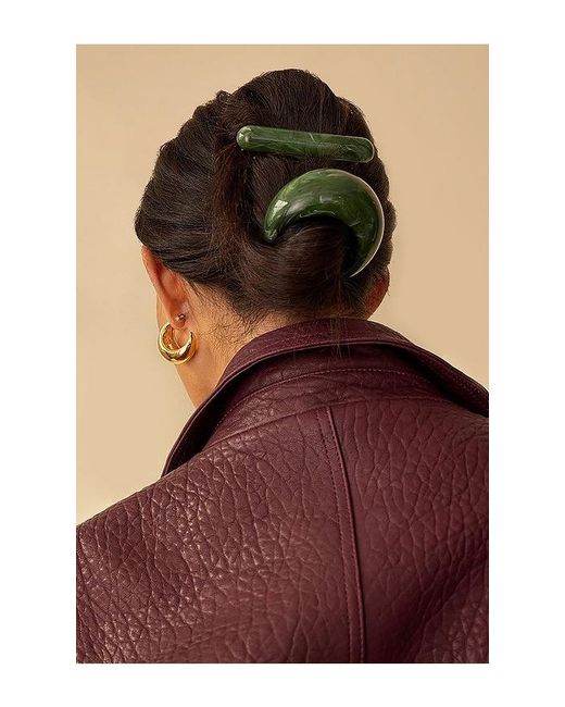 Lelet Green Marble Dome Pony Cuff