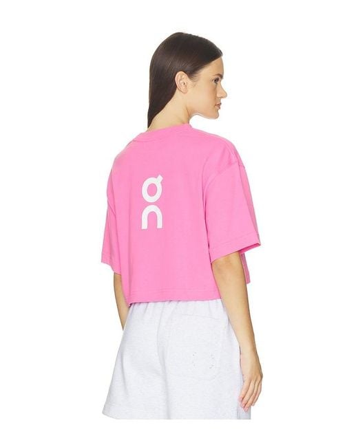 On Shoes Pink Club Boxy T
