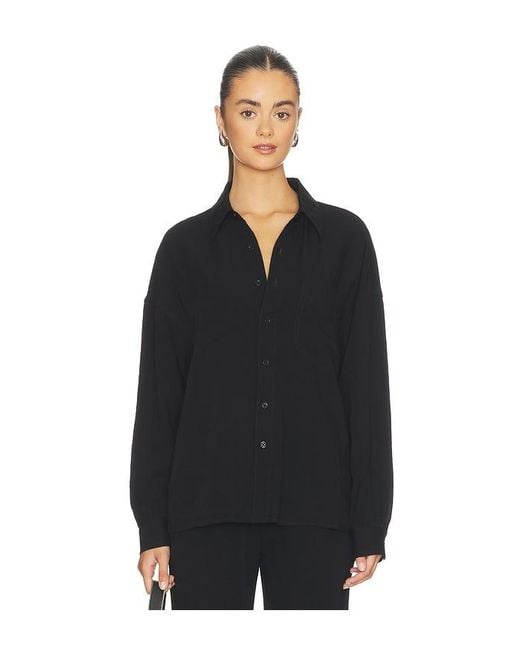 EB DENIM Black Adeline Button Down Shirt