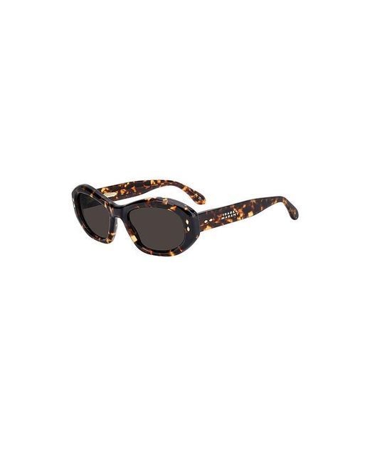 Isabel Marant Brown Oval Sunglasses