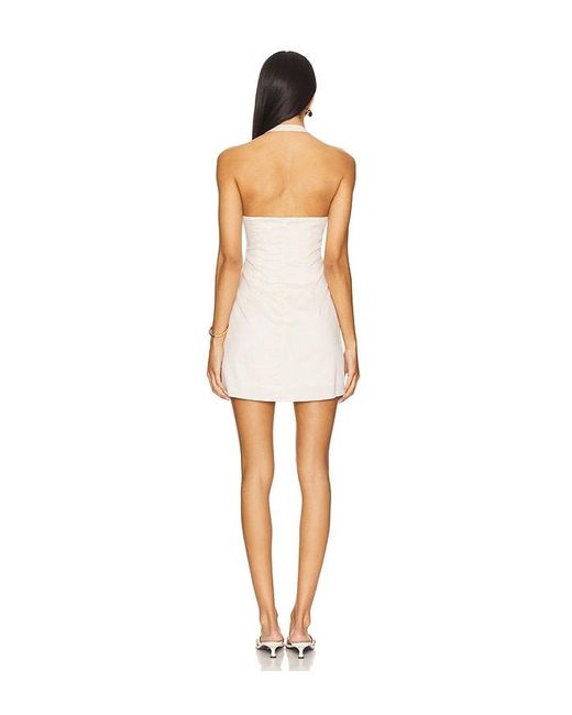 carlita mini dress white strapless open back dress Carlita Mini Dress White