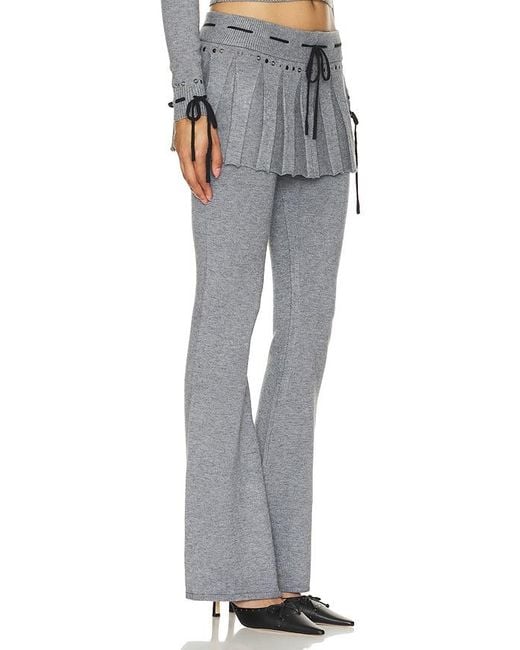 Pantalón con trabillas knitted skirt Jaded London de color Gray