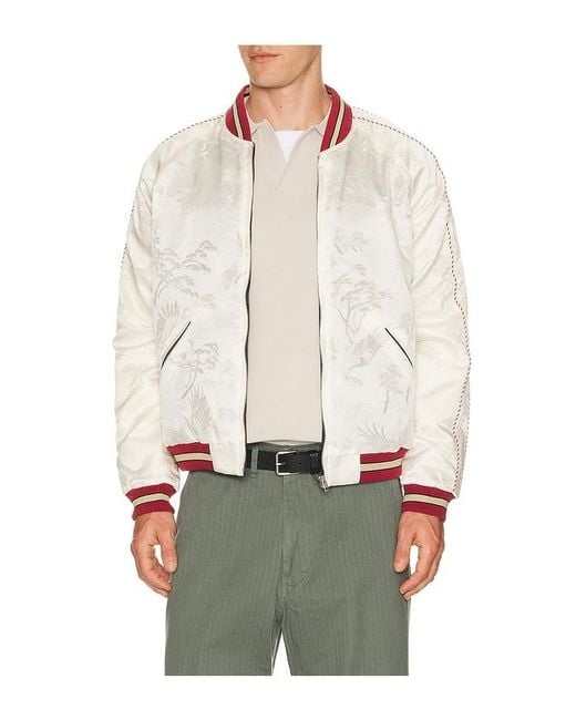 Beams Plus White Oriental Jacket Reversible for men