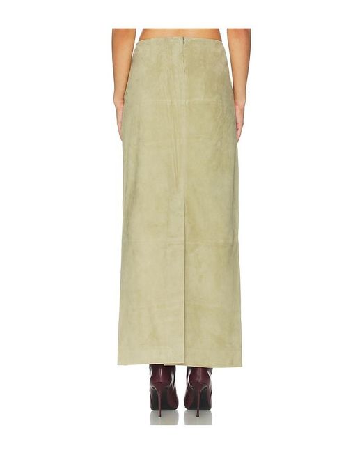 SRG Green Sonya Suede Skirt