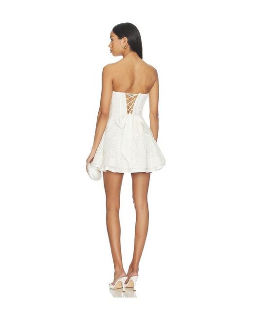 V. Chapman White Rosemary Mini Dress