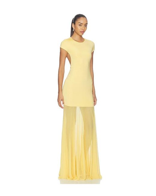 Camila Coelho Yellow Clea Gown