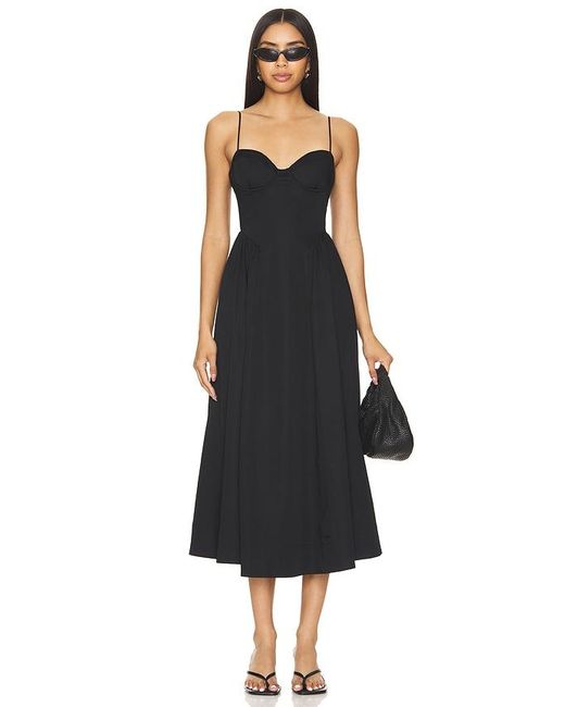 ROBE MI-LONGUE BELLAMY en Black Astr