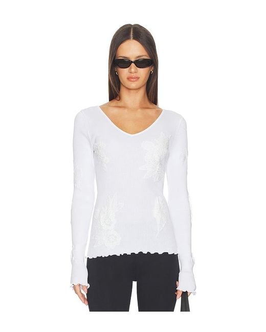 OperaSPORT White Elva Seamless Top