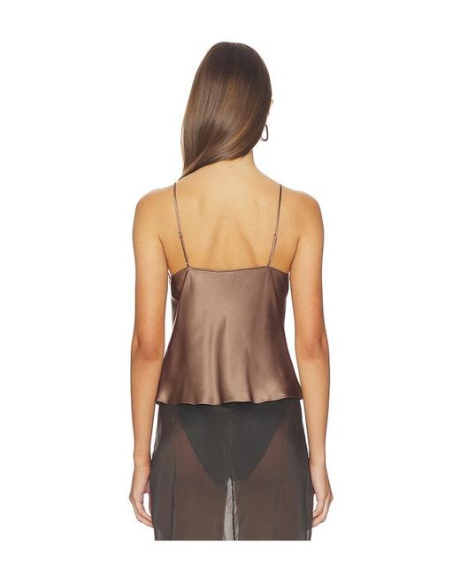 L'Agence Multicolor Calista Cowl Neck Cami Top