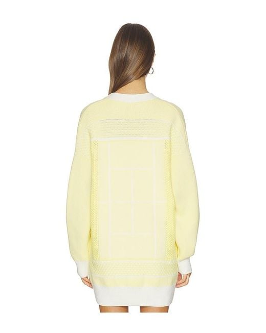 Lacoste White Jacquard Graphique Cardigan