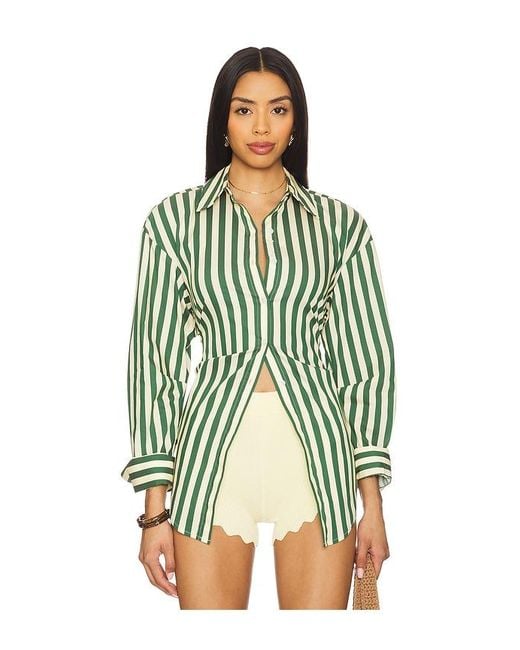 Simon Miller White Loch Poplin Button Up