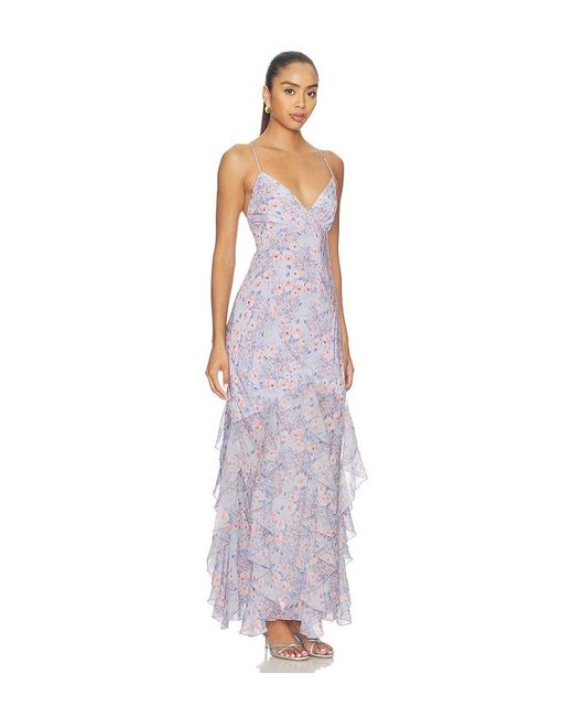 For Love & Lemons White Elea Maxi Dress
