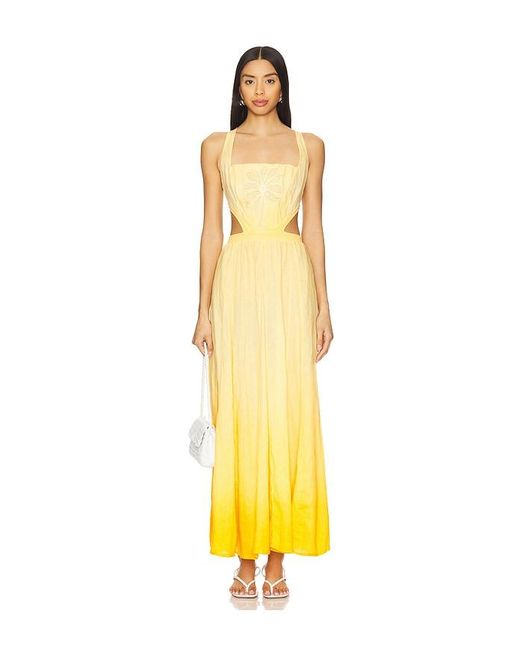 Maaji Yellow Boho Sunrise Canary Dress