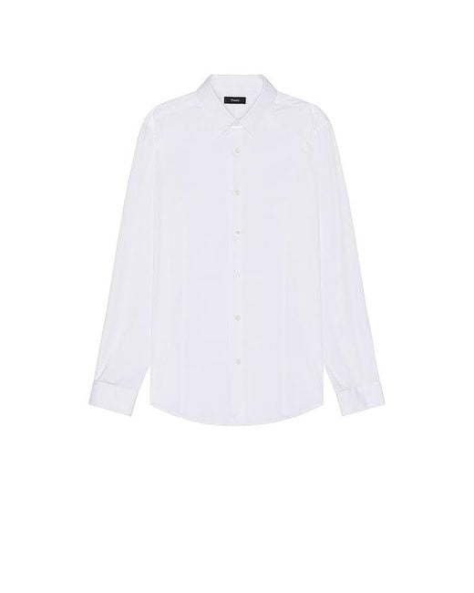 Theory White Sylvain Wealth Shirt for men