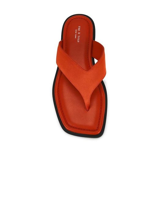 Rag & Bone Red Gracie Thong Sandal