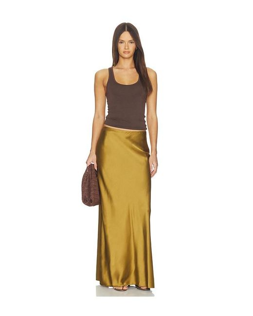SRG Yellow Marion Silk Skirt