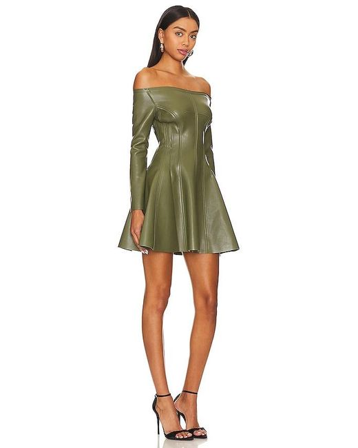 Norma Kamali Green Grace Mini Dress