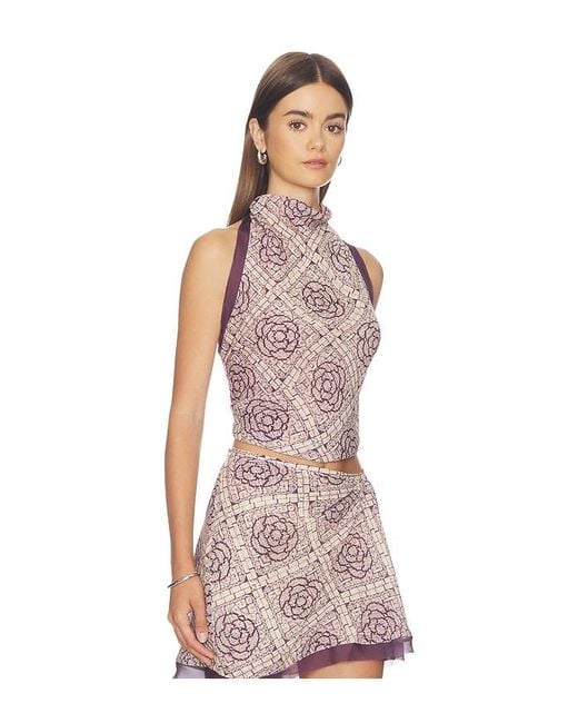 Sir Multicolor Mireli Halter Tie Top